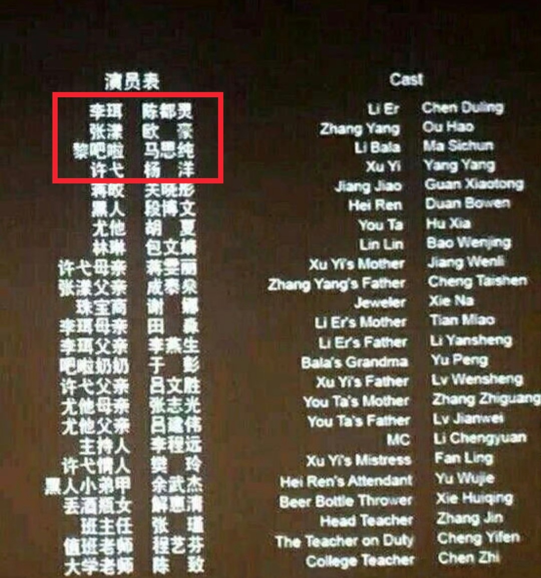 网传杨洋陈都灵平番原来杨洋2015年就做了陈都灵的四番男配。 