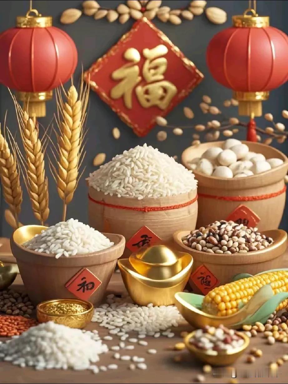 爱惜五谷，儿农多福

爱惜五谷土中苗，
春种秋收岁月饶。
粒粒辛苦汗水洒，
儿孙