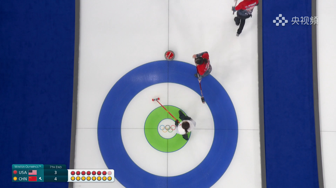 第七局美国占位失误，进营了，中国其实可以考虑打甩进营，造空局 