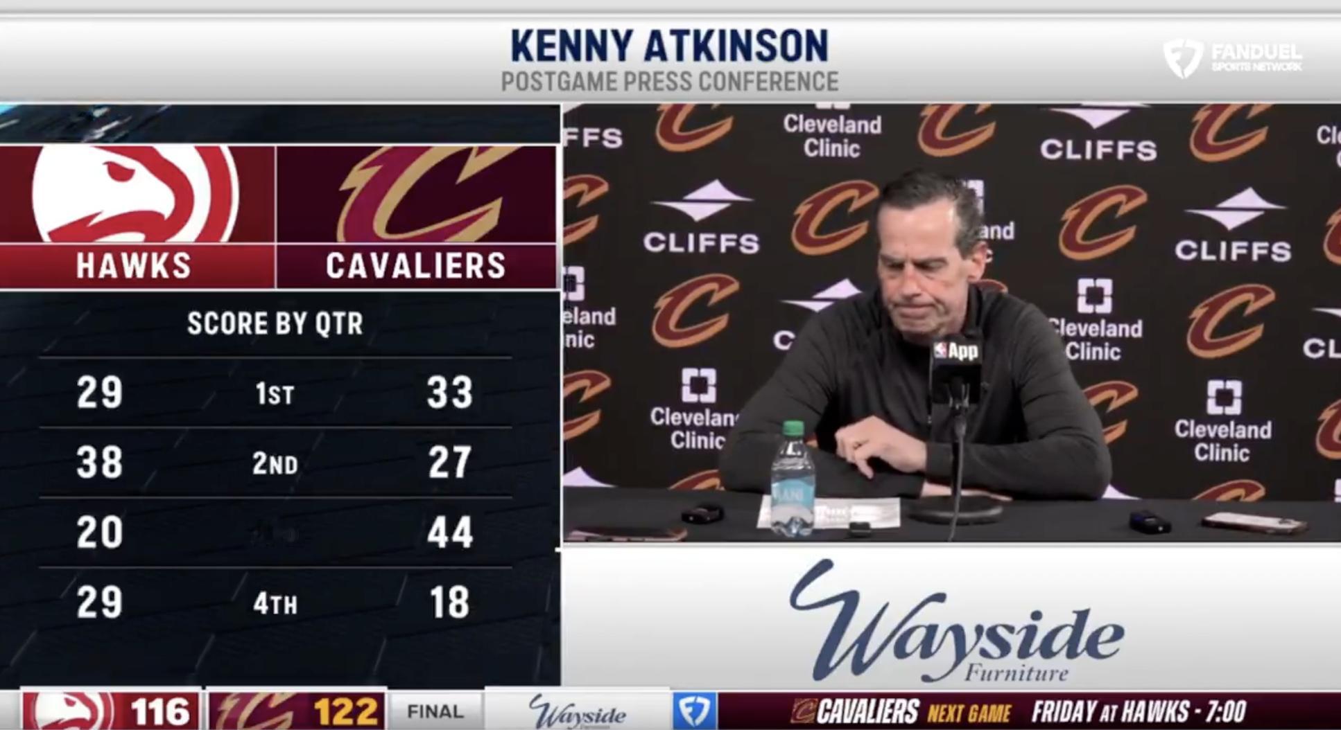 谈到莫布里状态复苏，阿特金森：我认为阵容上的调整也对他有所帮助。他在哈登身边打得