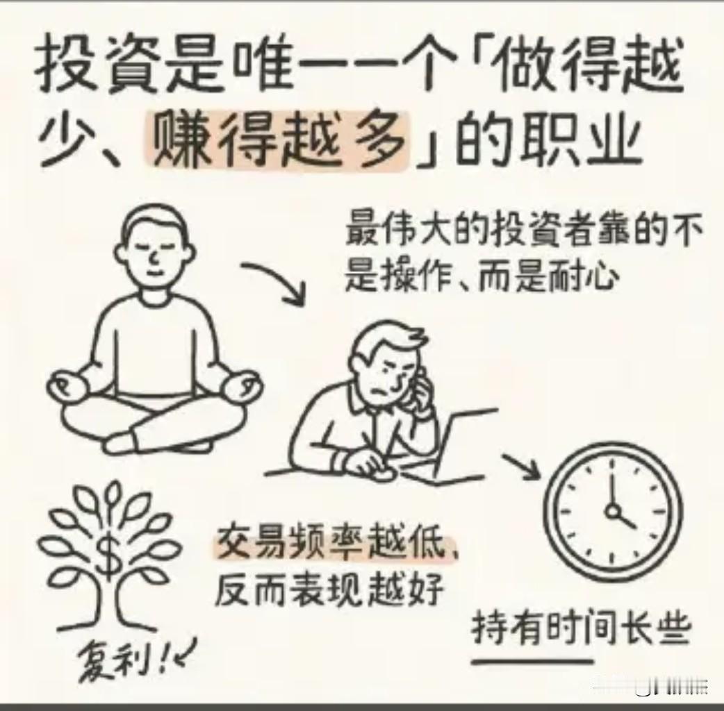 散户应该了解的真相～～做得越少，赚得越多。