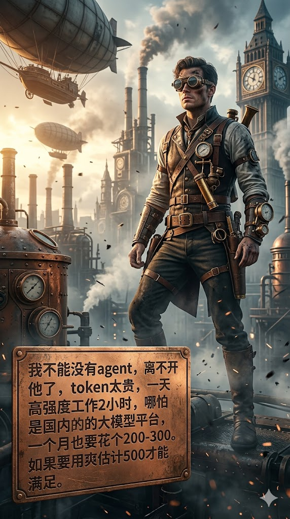 我不能没有agent,离不开他了，token太贵，一天高强度工作2小时，哪怕是国