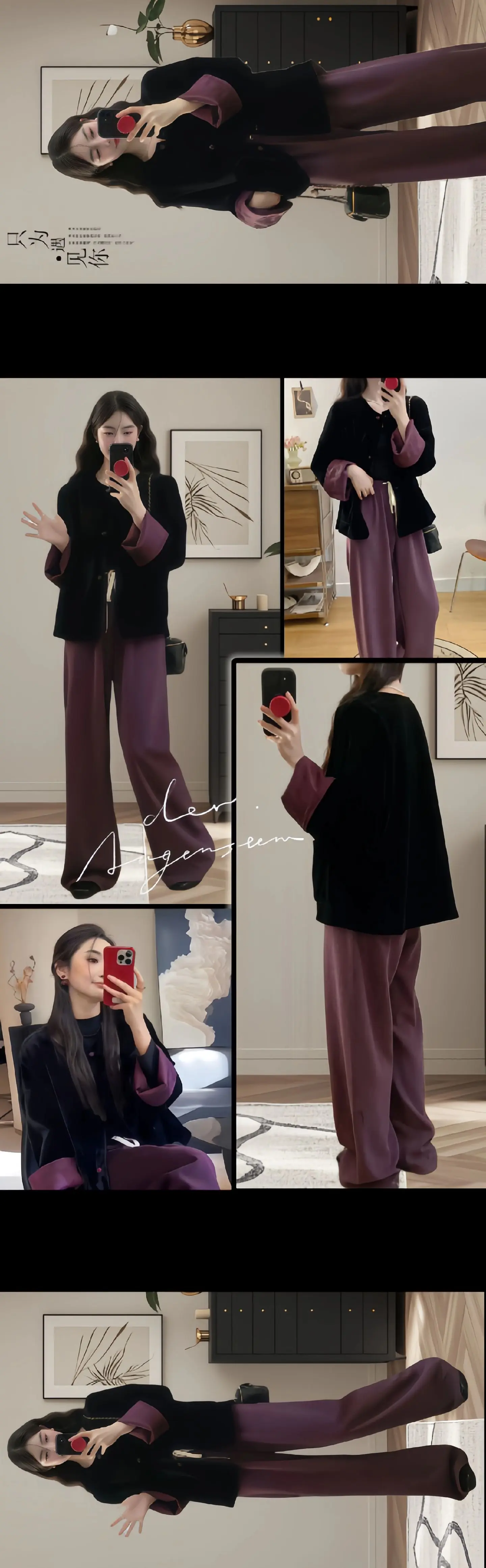 在秋冬,总要体会一把新中式的美吧！姐妹们，挖到超好看的新中式两件套啦！...