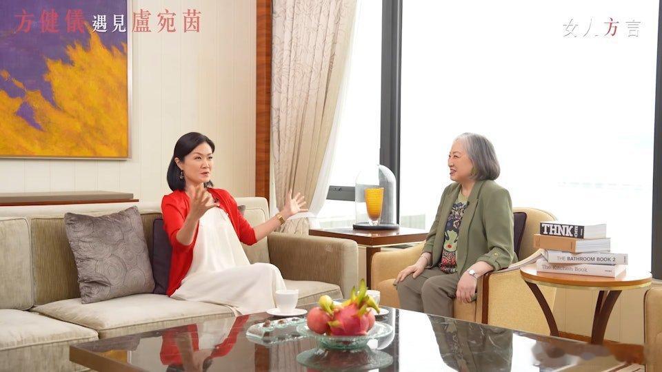 老戲骨盧宛茵去年離開TVB，現時是自由身演員，近日她接受方健儀網台節目《女人方言