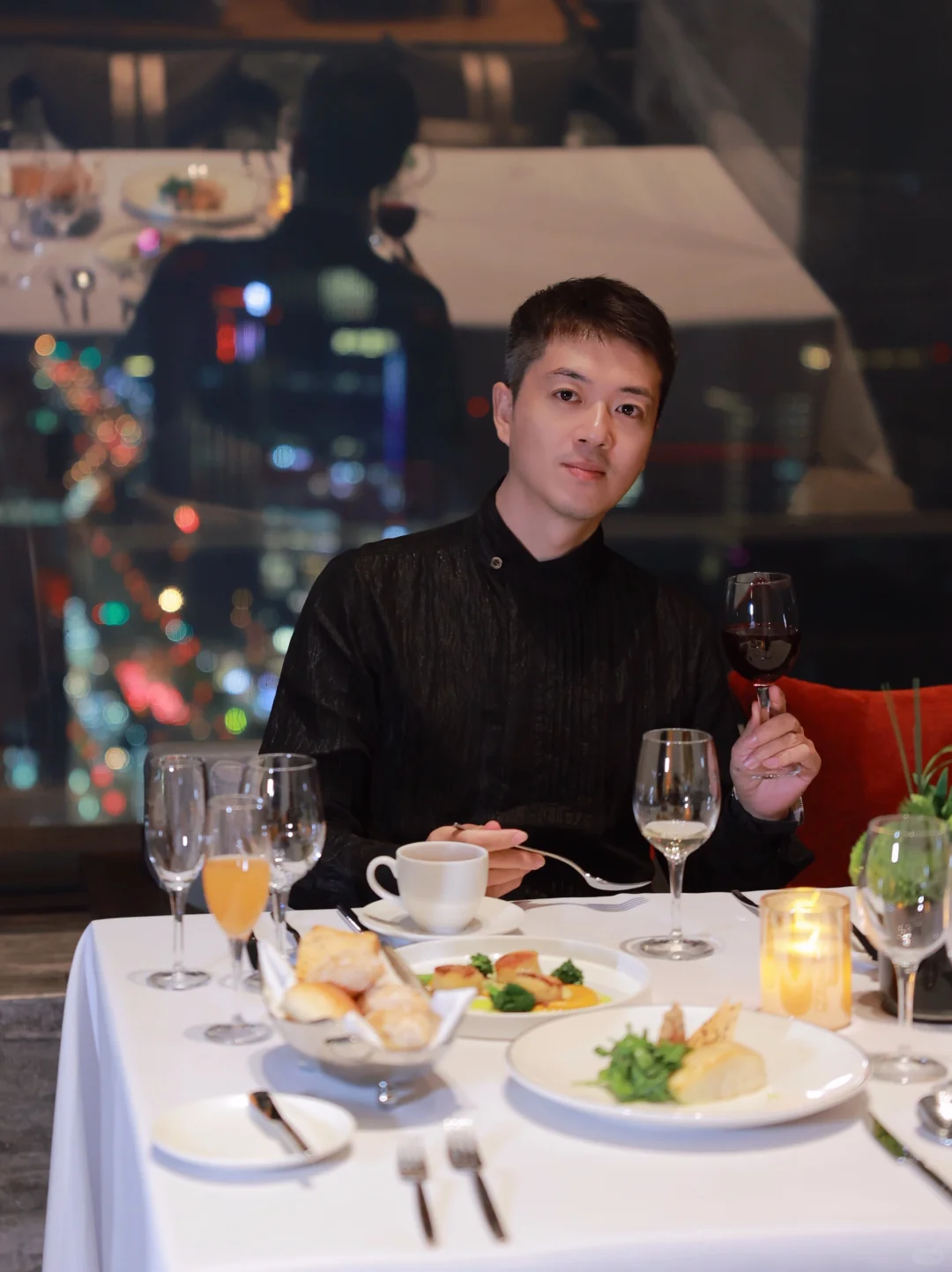在西安38楼云端吃的西餐