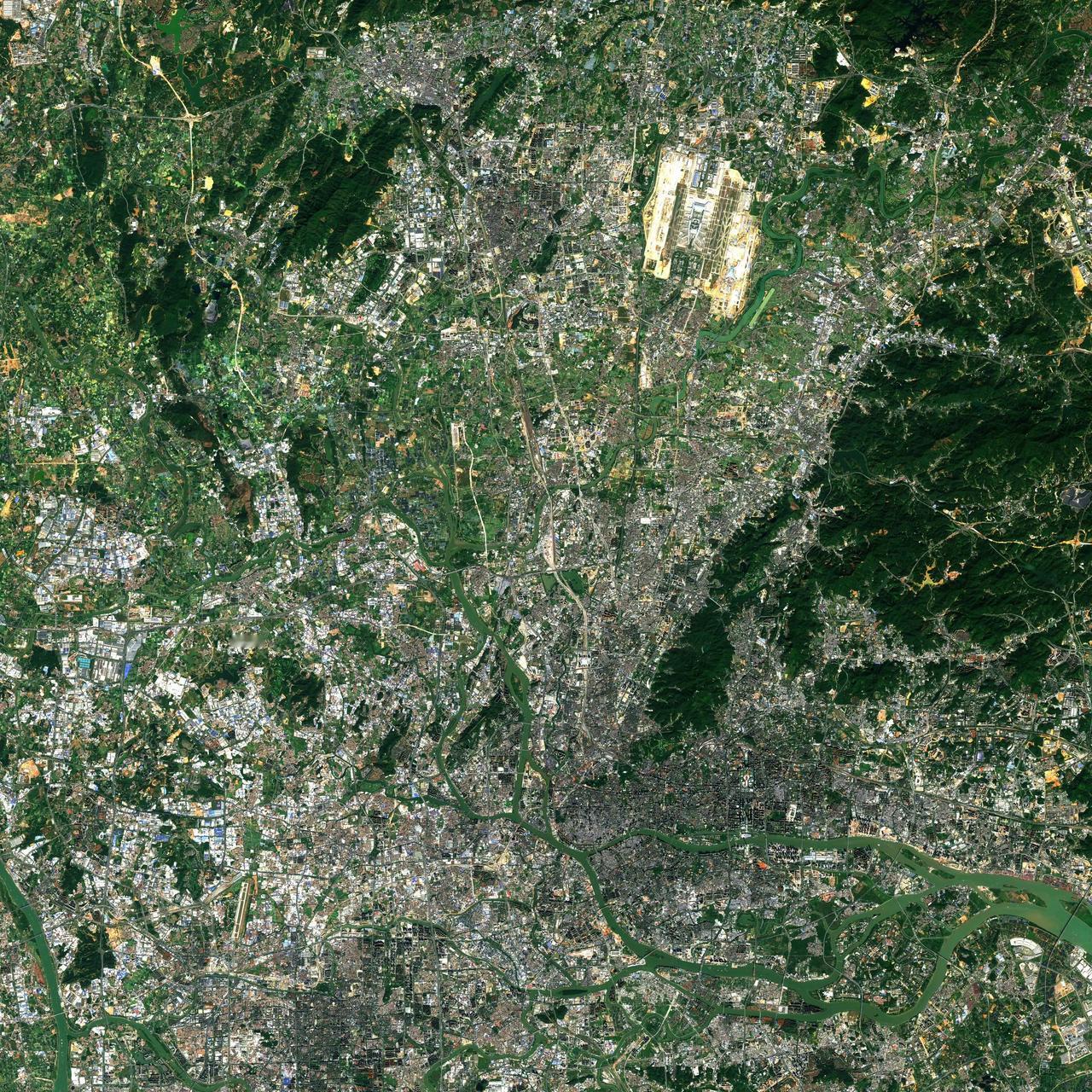 珠三角城市群最新卫星图（11.29）