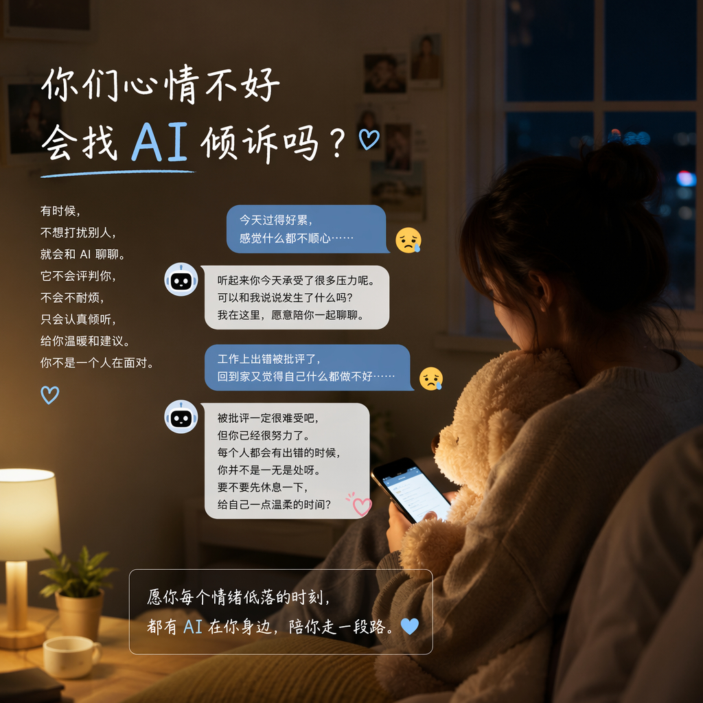 建议大家不要和AI太好了  我个人觉得，心情不好找 AI 吐槽几句没问题，毕竟它