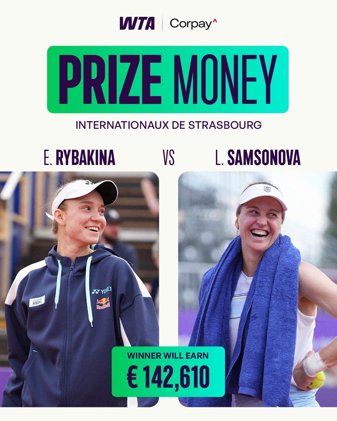 WTA500斯特拉斯堡:莱巴金娜和萨姆索诺娃会师决赛，你看好谁能夺冠呢？网球[超