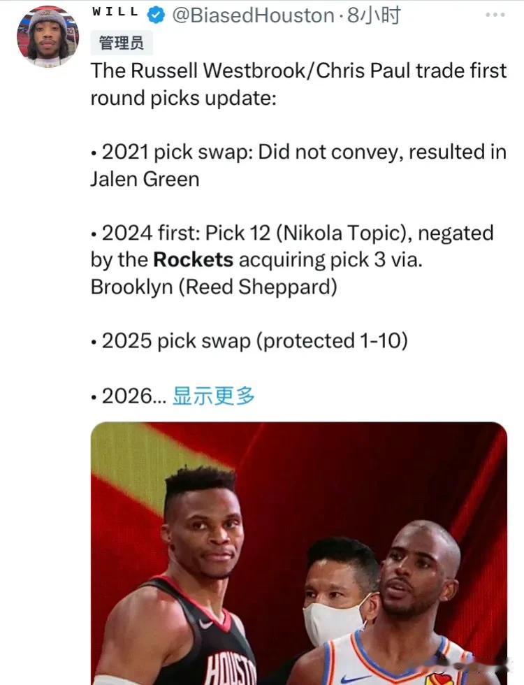 Will给出的结论是，保罗换威少我们没有失去任何东西。