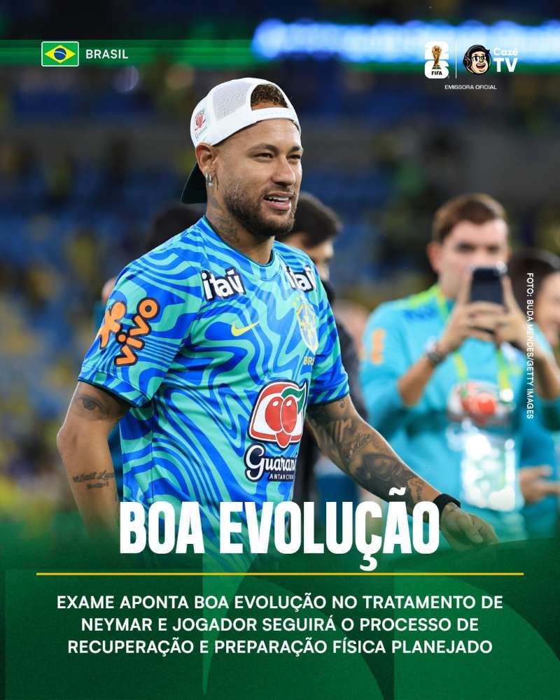 neymar 【恢复良好！】巴西足协声明称："内马尔周一接受了核磁共振检查，结果