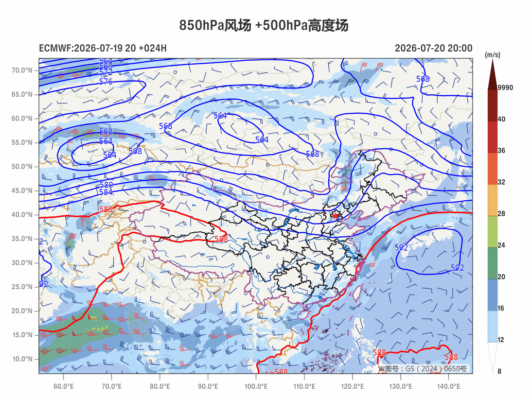 【高温】今后3天，新疆和四川盆地、陕西关中等地，依然多高温。从天气形势看，伊朗高