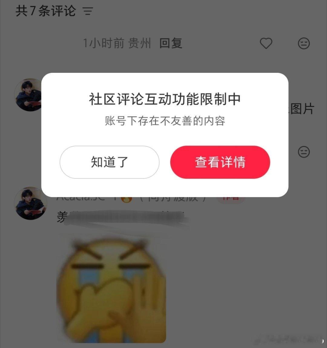 🍠只是发了几张图片进行反驳，被🈲言了。 