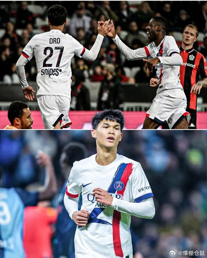 【处子球】18岁68天的德罗在对尼斯的比赛中收获巴黎生涯处子球，这也是巴黎本赛季