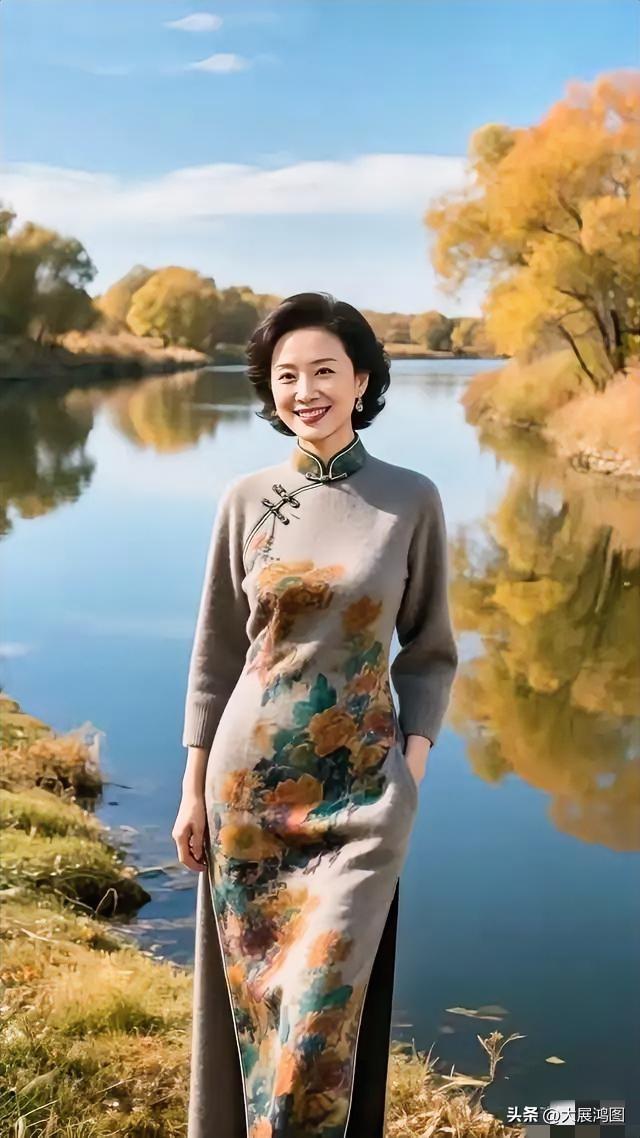 “秋水共长天一色，花影映人影”，这句诗所勾勒的画面着实绝美。秋日里，平静湖面与天