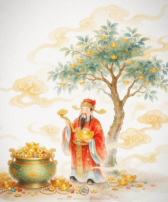 转赞财神爷发财树，金玉满堂，富贵无比！ ​ ​​​