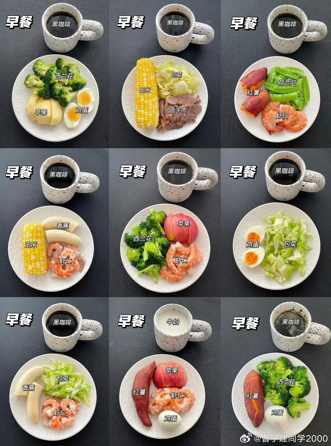 低卡早餐2️⃣4️⃣8️⃣和9️⃣我可以吃 ​​​