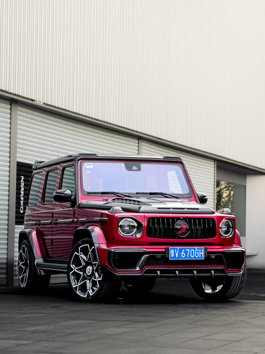 670匹的红色鲨鱼 基于G63升级全套TOPCAR