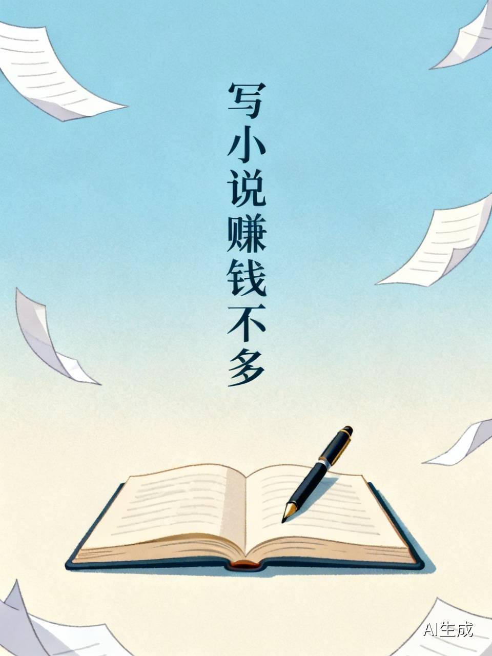 赚得不多，但也不至于白写，我在头条写小说这几年赚了几万块钱，这是一千多篇小说的稿