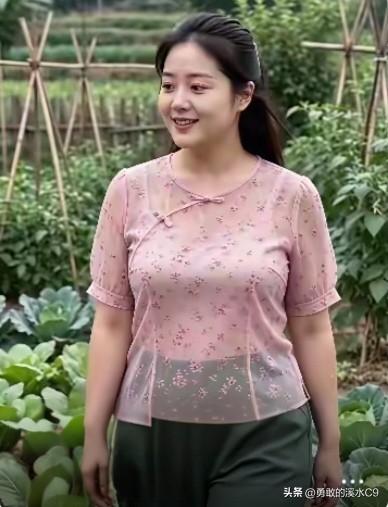 田园风穿搭太绝了，能让人感受大自然的美好！就如雨芯那套，浅绿针织开衫搭配蕾丝边吊