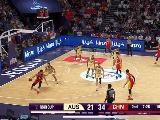 王俊杰！！！麻了啊！连拿7分！中国男篮vs澳大利亚男篮 ​​​