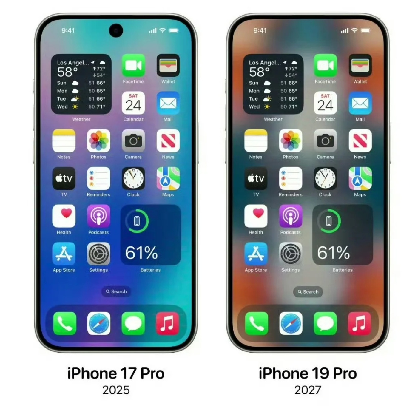 iPhone19或迎真全面屏如果iPhone19上用上全面屏方案，这也是苹果在继