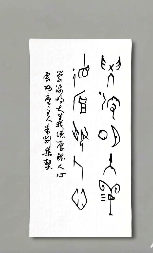 米刚甲骨文作品