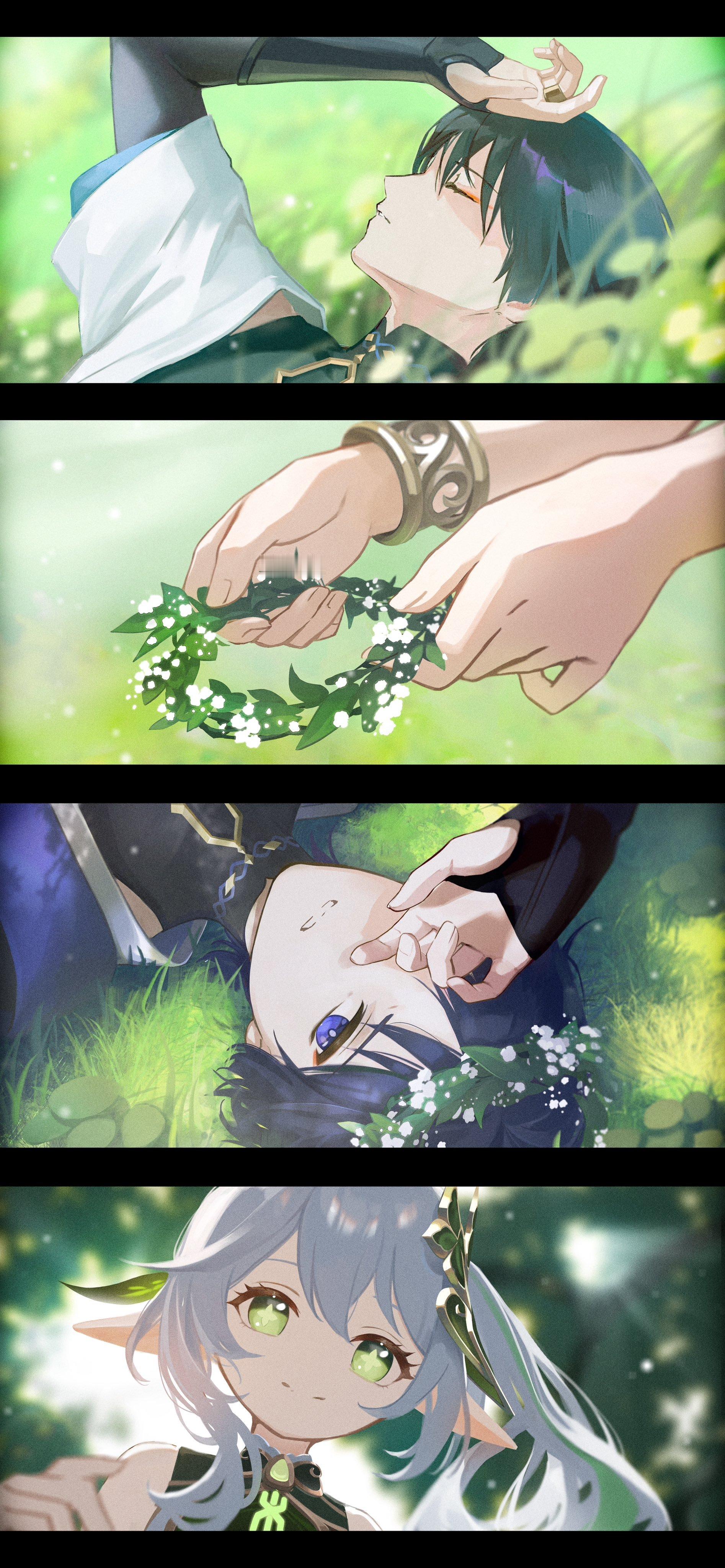 花环cr:画师 anna_drw01#原神##原神5.0版本##游园集结令# ​