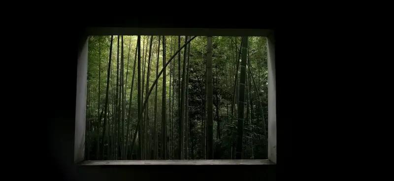 下联：闭户闻书香，诚邀上联开窗观竹影。