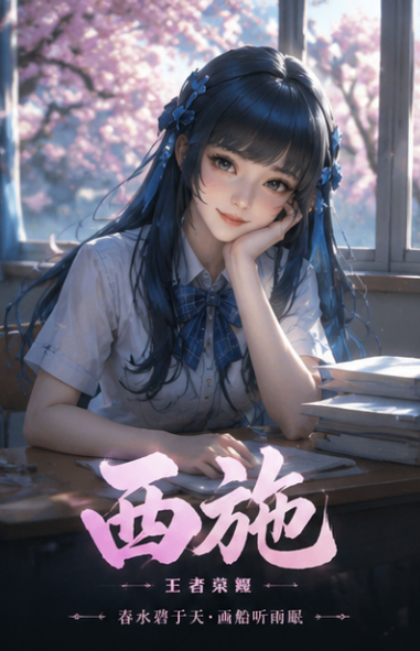 王者英雄校服穿搭王者校园星推官小王高校新热点西施妹妹像极了那种不管什么难题，都能