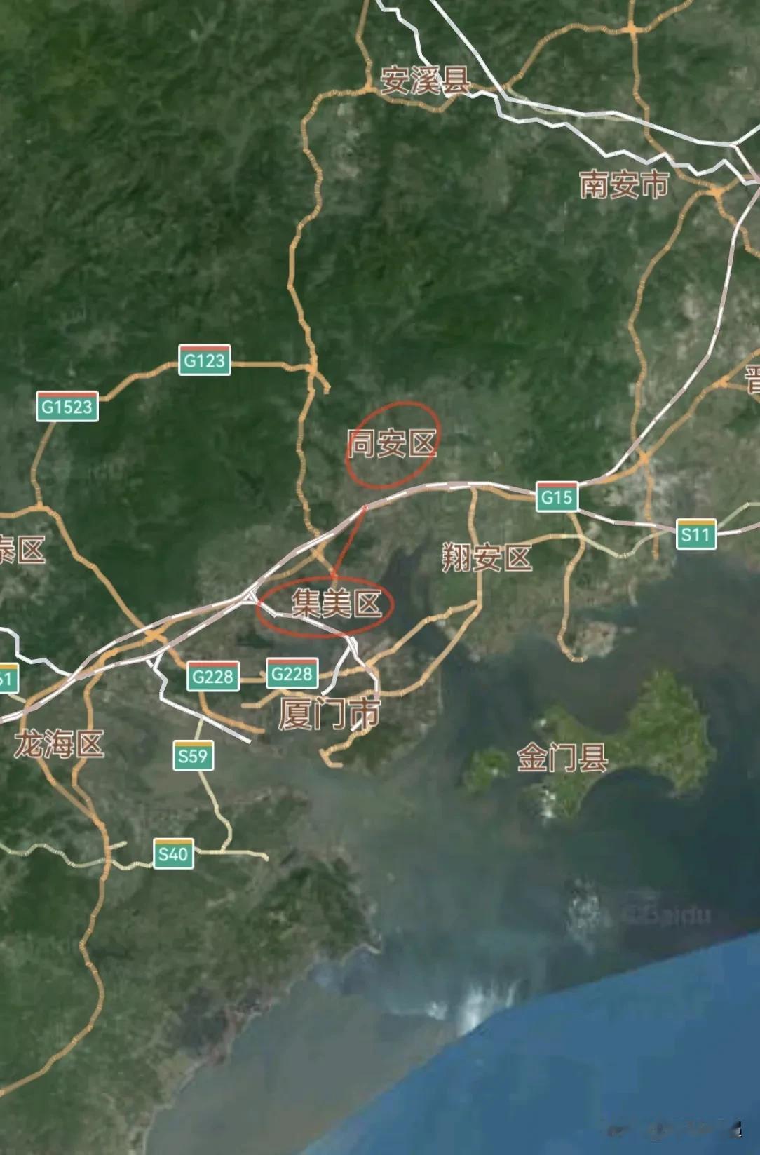 厦门，同安1→集美1
同安区和集美区作为厦门跨岛发展的两大核心板块，在产业能级、