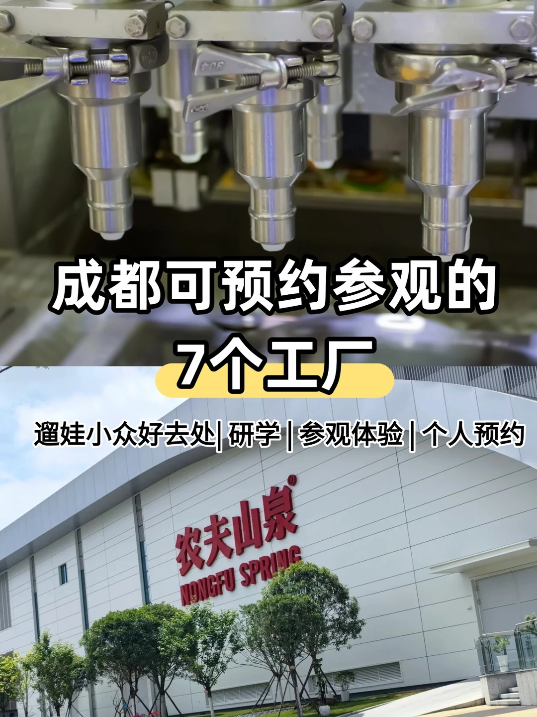 成都可个人预约参观的7个工厂！遛娃好去处