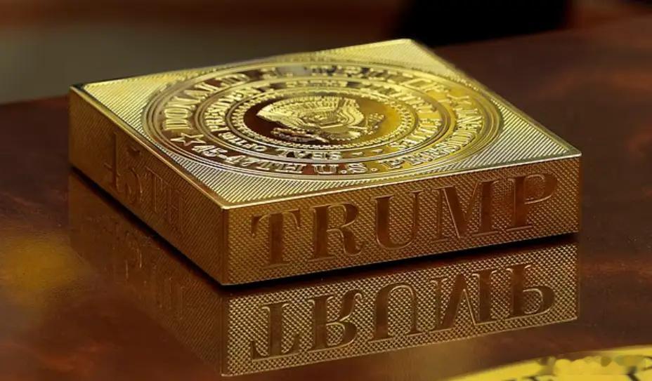 特朗普对金色情有独钟，椭圆办公室给装修得金碧辉煌的。就连办公桌上的可乐按钮，也给
