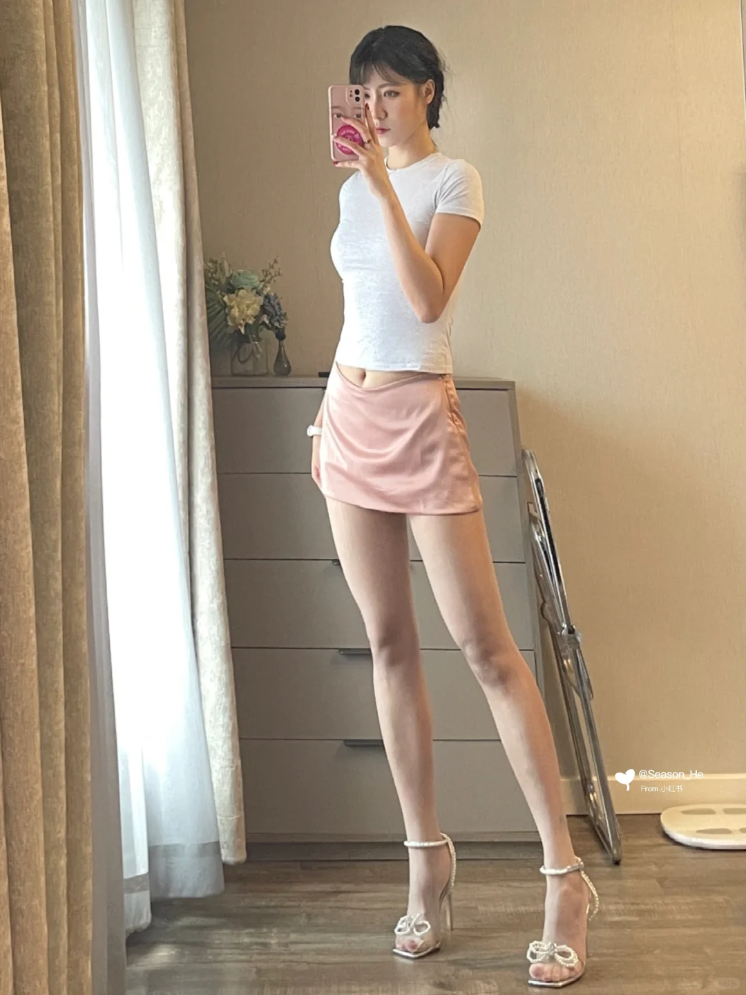 168/108斤 正肩紧身T穿搭 偶尔是个辣妹