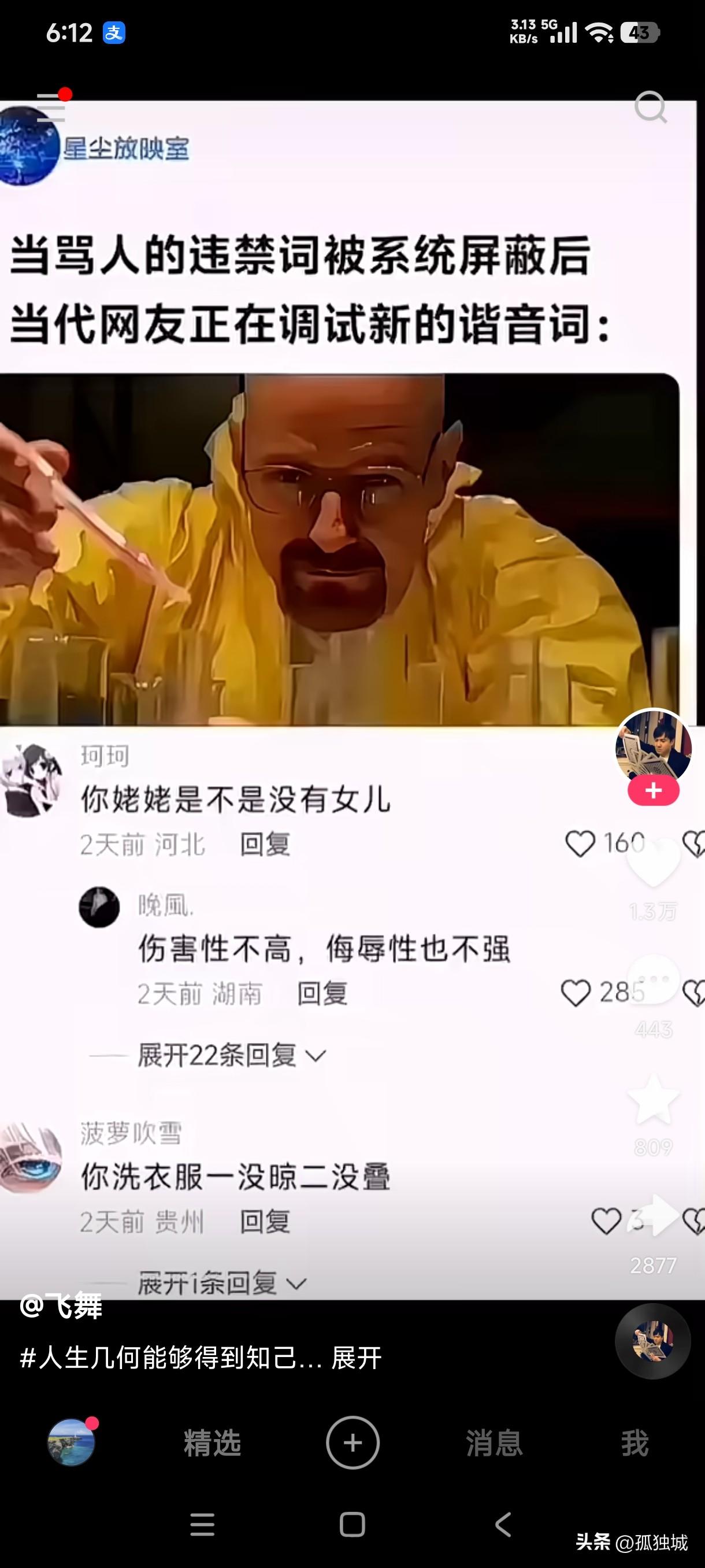 当骂人的违禁词被系统屏蔽后，当代网友调试新的骂人谐音词真是让人大开眼界，骂人最恶