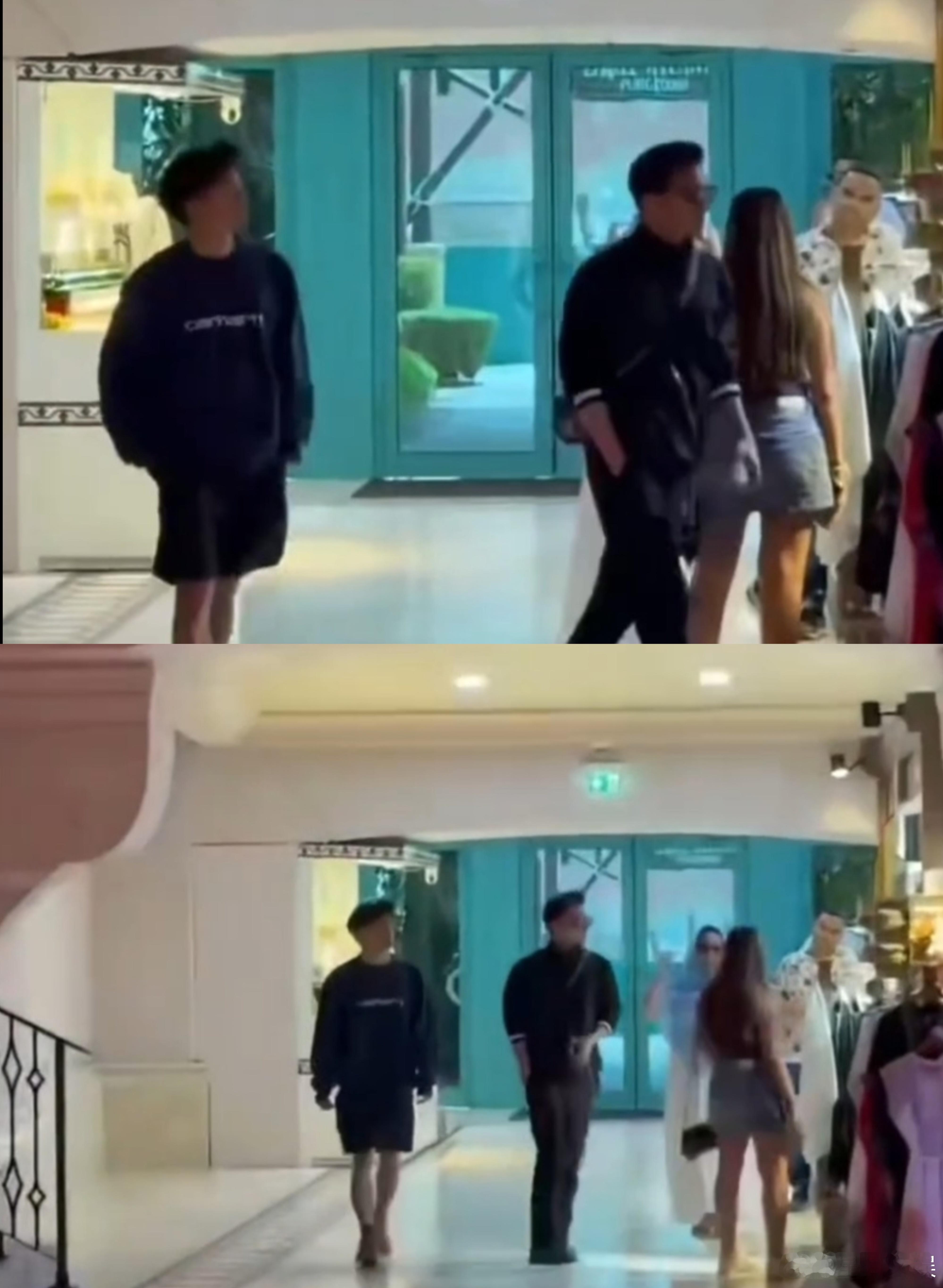 谢霆锋带大儿子迪拜度假迪拜偶遇谢霆锋Lucas 谢霆锋带大儿子迪拜度假，父子俩同