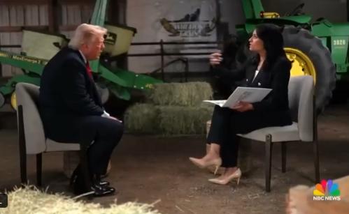 【特朗普对一名NBC记者说她很蠢，然后离开了采访。】此次采访于6月5日在威斯康星