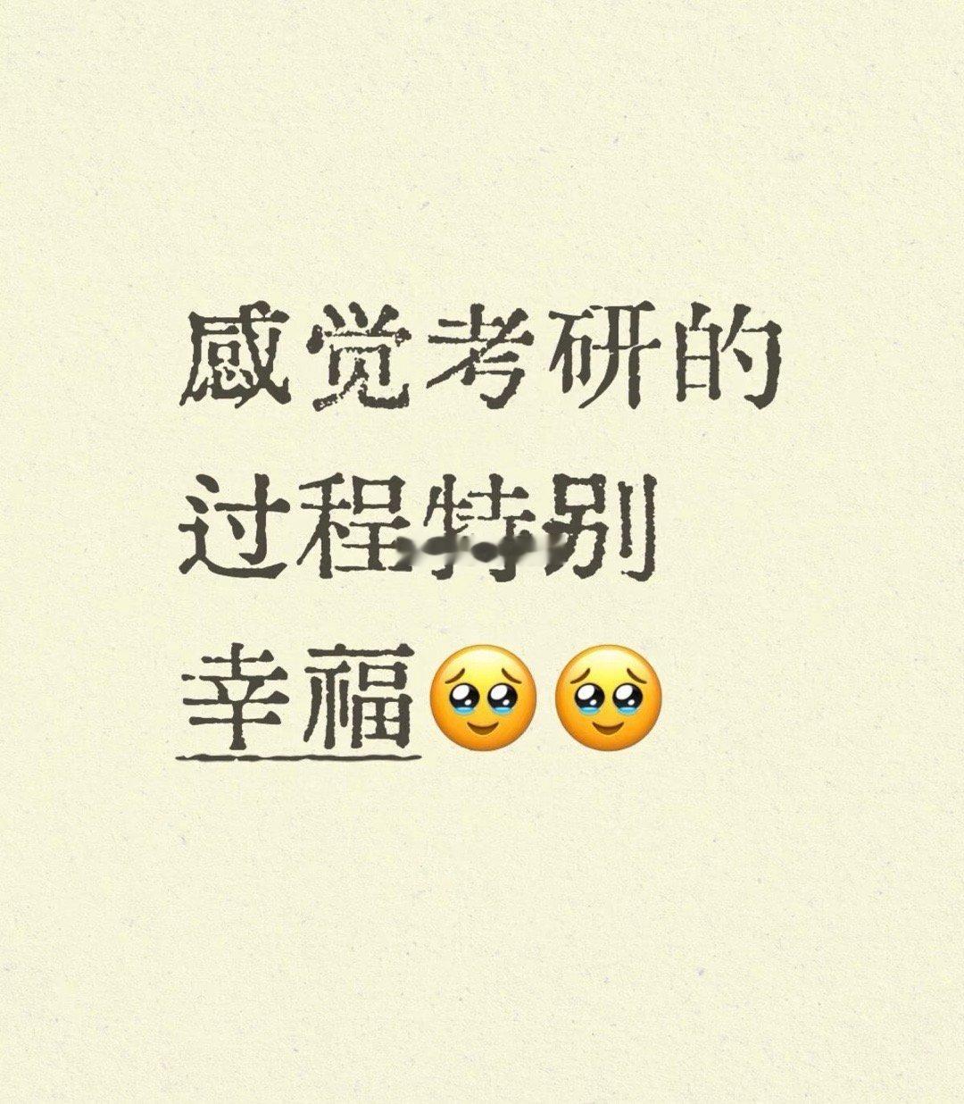 感觉考研的过程特别幸福