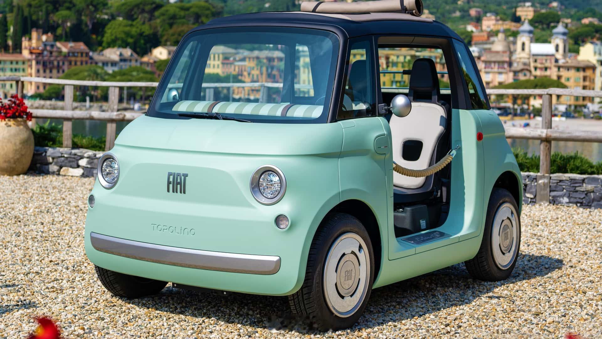 菲亚特在北美市场推出了全新微型纯电动车——Topolino，含目的地费用的起售价