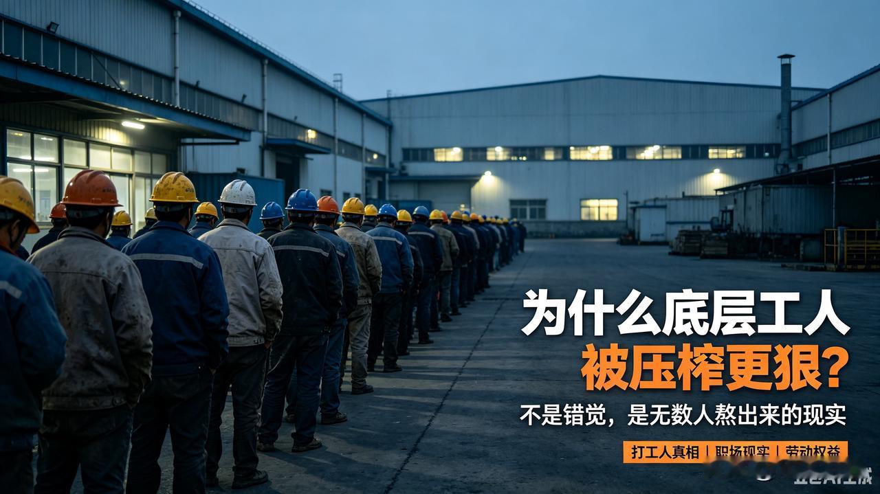 为什么国内部分企业，对底层工人的压榨比发达国家还狠？句句都是打工人的心酸

很多