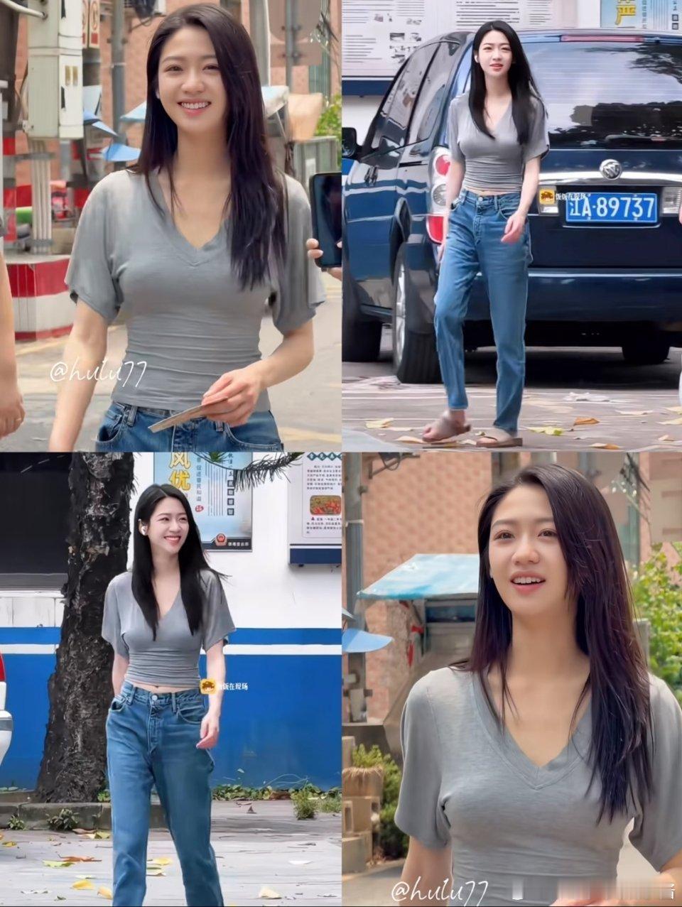 不是大明星吗，向涵之怎么穿的这么朴素 