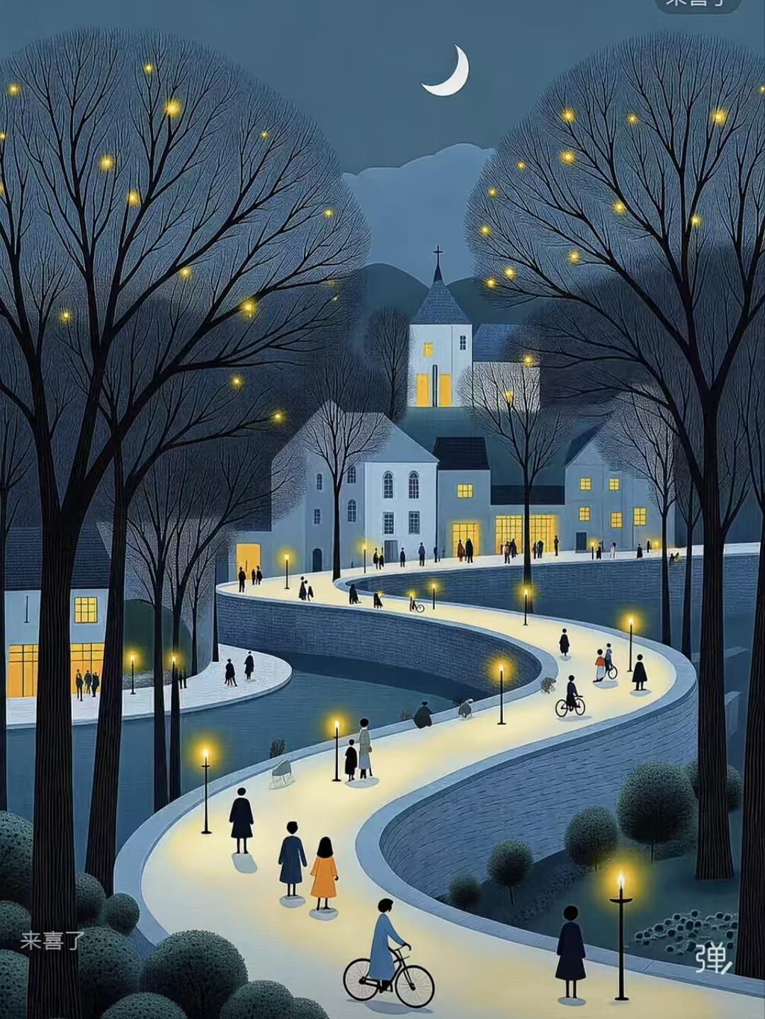 人间清欢
岁月清浅余生宽，
阖家闲坐灯火安。
寻常烟火心自暖，
人间值得且清欢。