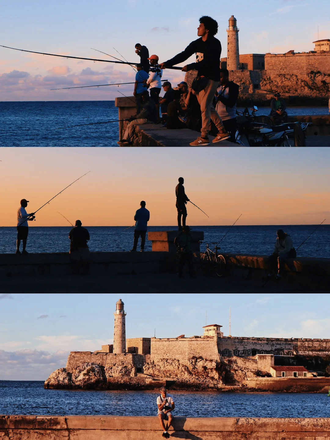 🇨🇺古巴|哈瓦那日落，当夕阳照耀了斑驳