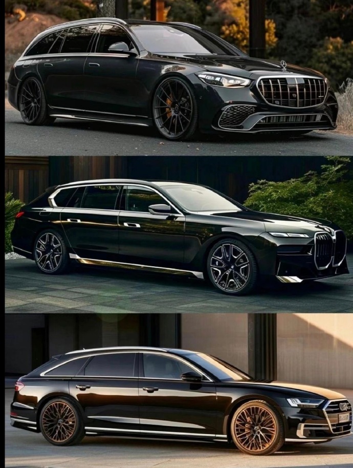 汽车 当行政级别轿车穿上瓦罐装！奔驰S旅行版 宝马7系旅行版 奥迪A8旅行版你更