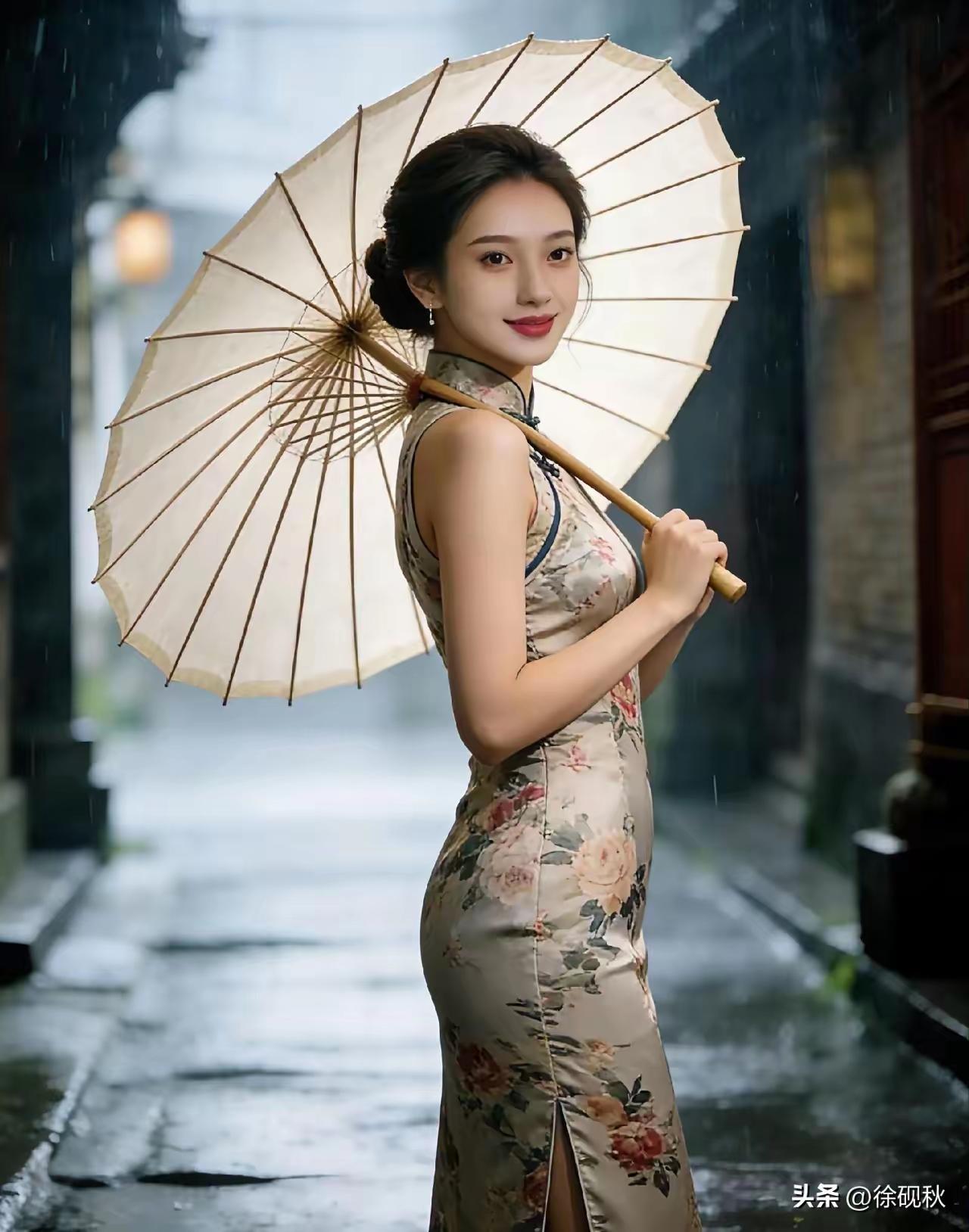 金字经·中国旗袍
华夏旗袍韵，
国风佳景呈。
幻彩多元意趣生。
情，一袭流画屏。