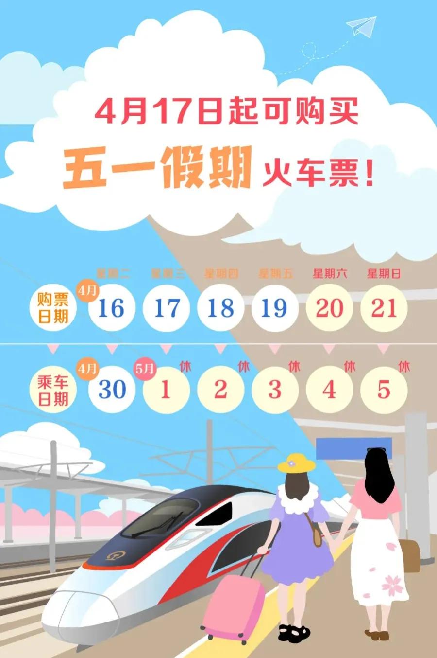 12306开启预售抢票，你抢到了吗？临近五一小长假，12306在今天开售4月30