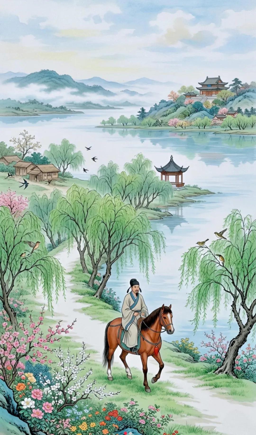 各位大佬，猜猜这幅画是哪首诗的意境？