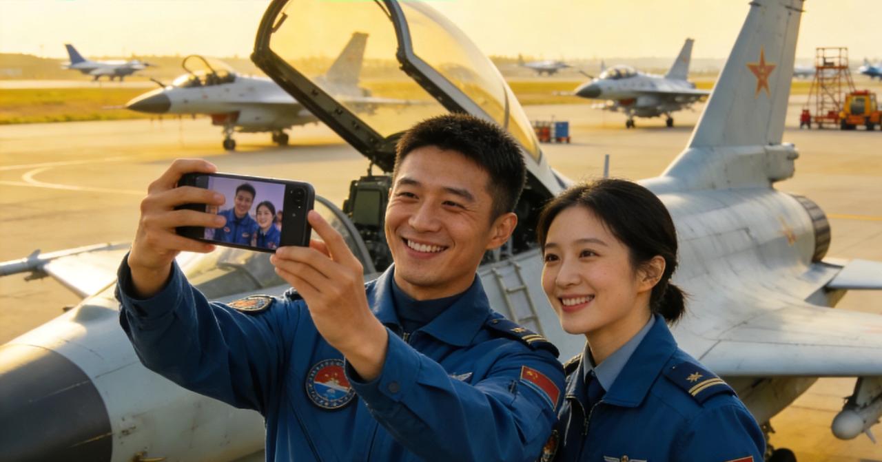 空军官兵给全国人民拜年
 
新春佳节，万家灯火团圆时，中国空军官兵坚守在祖国的万