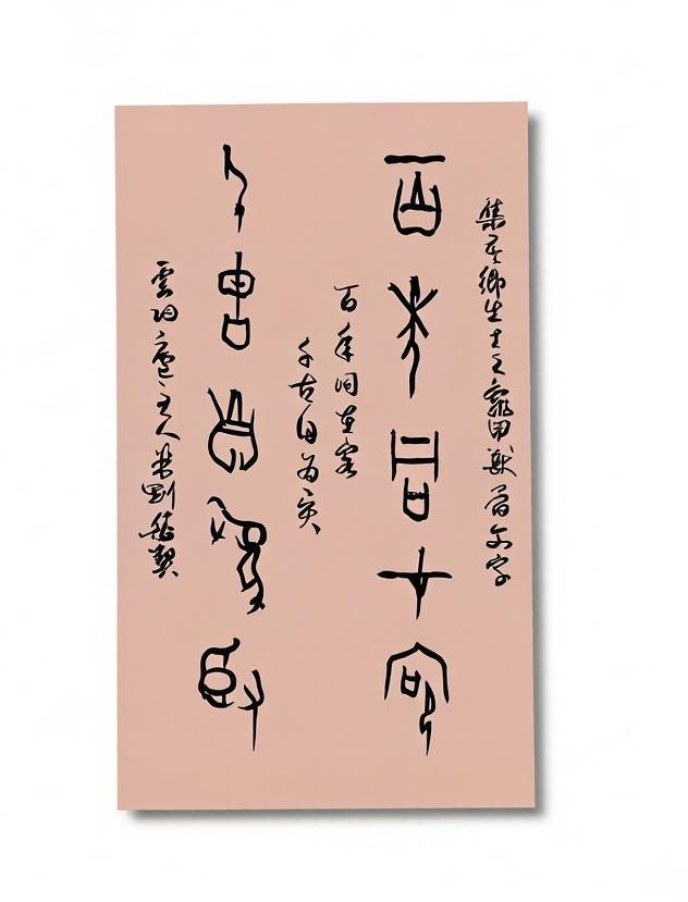 米刚甲骨文作品