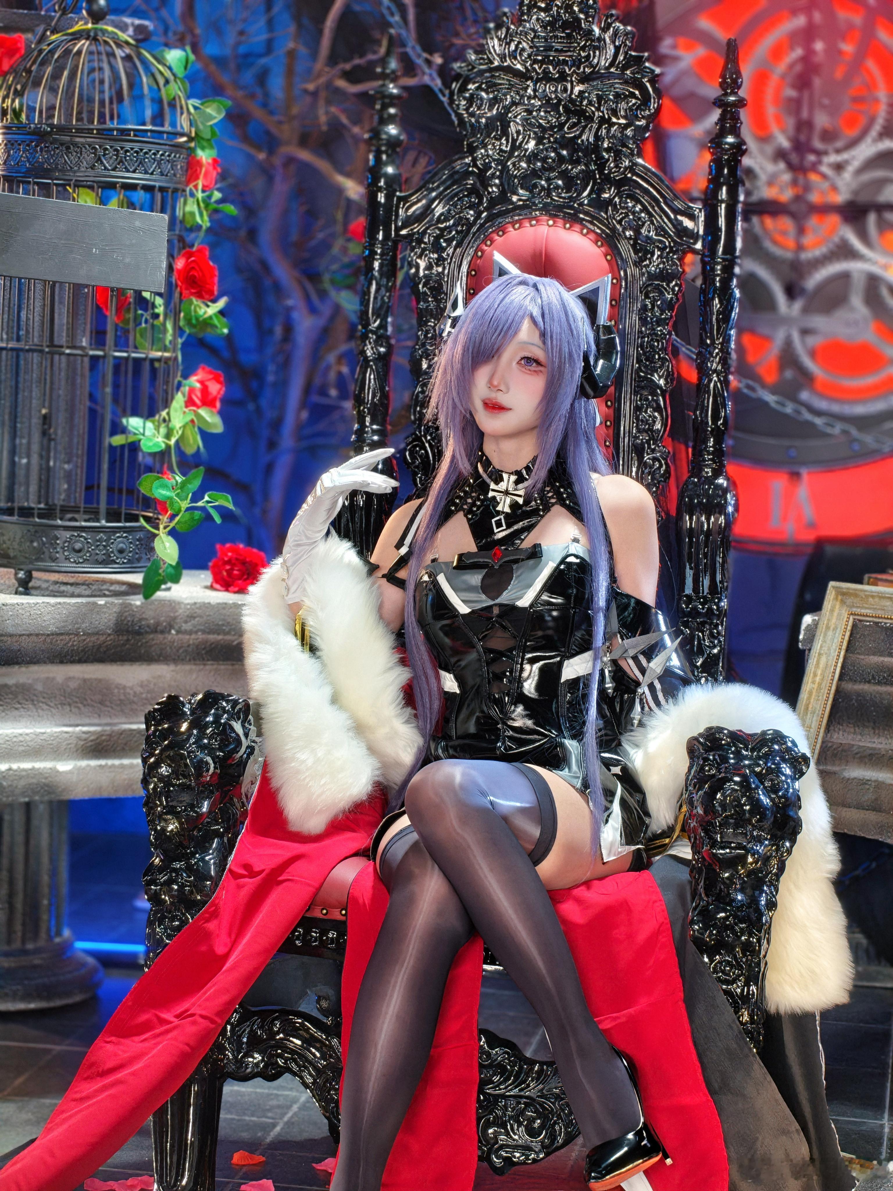 碧蓝航线奥古斯特cosplay二次元cos大赏 放点猫猫花絮～  绫lingto