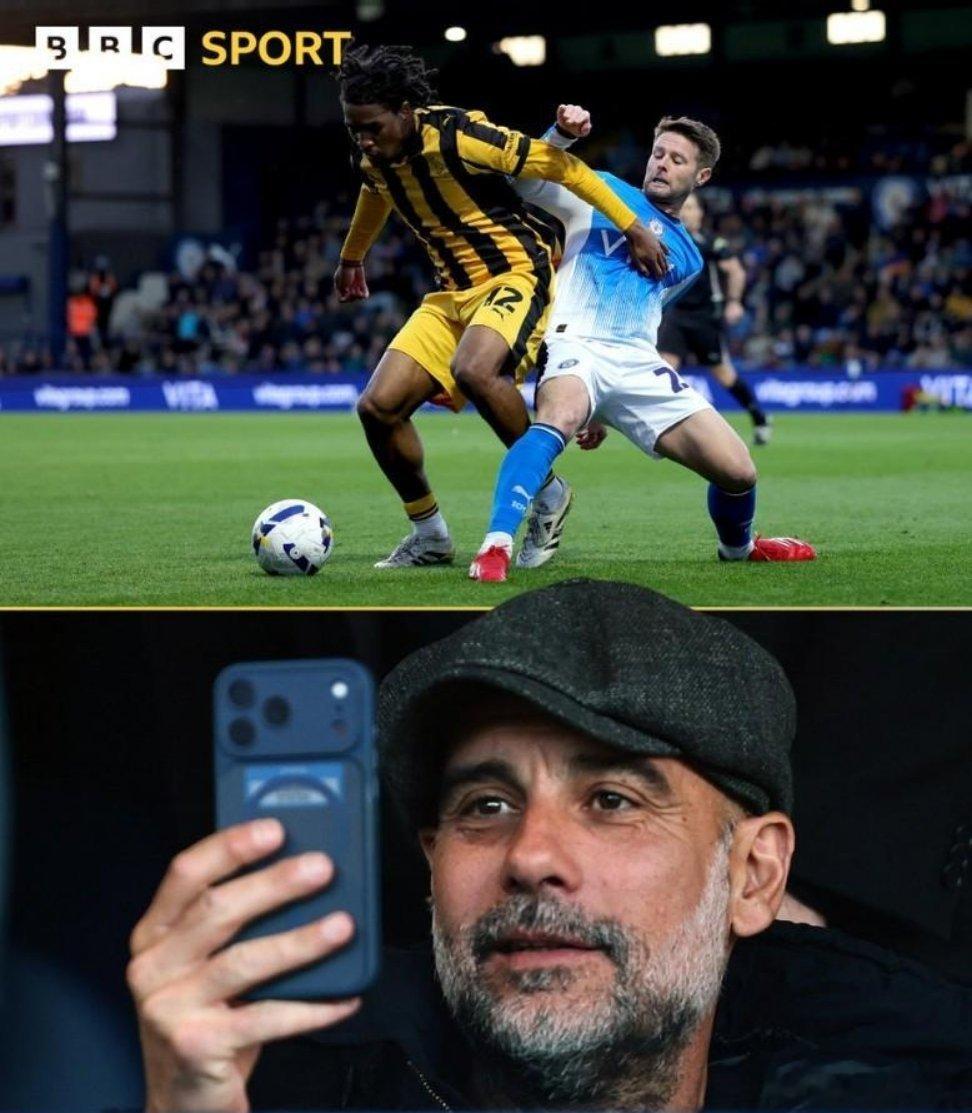 据社交媒体及现场照片显示，曼城主帅瓜迪奥拉今日现身斯托克波特郡的主场埃奇利公园，